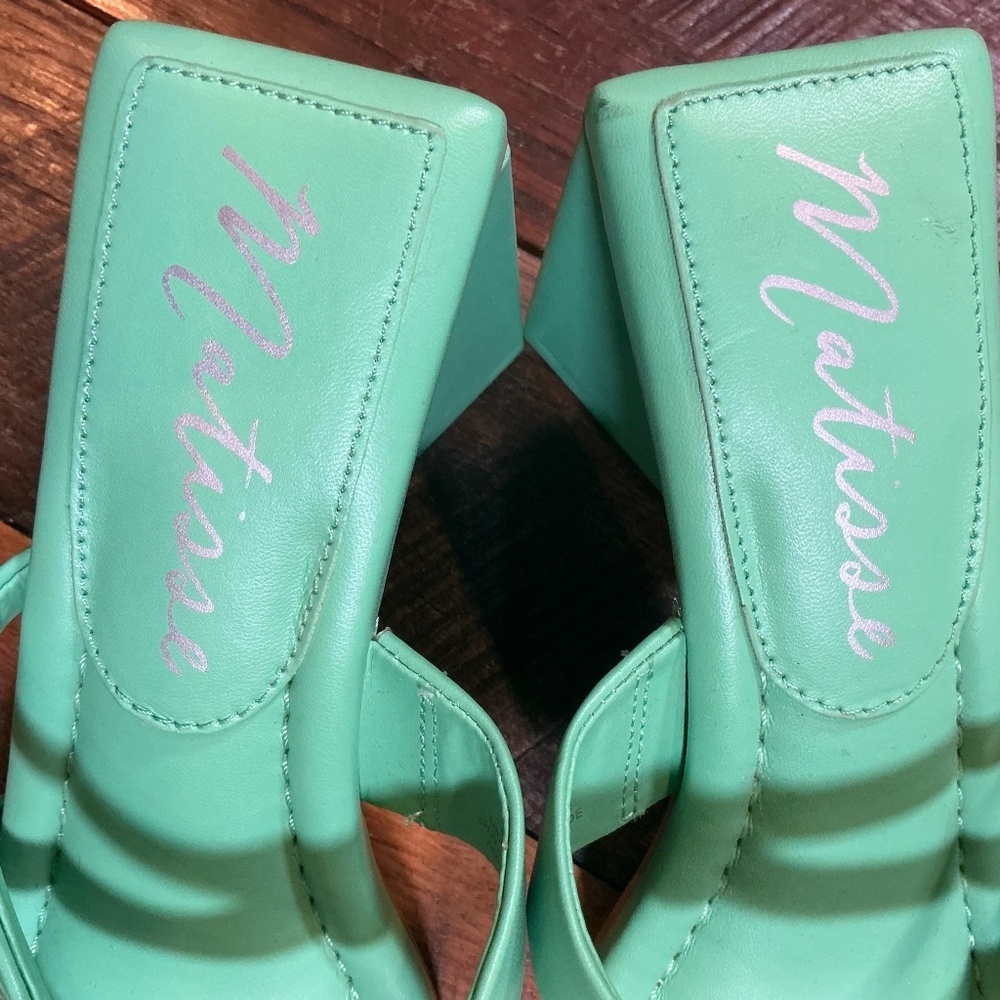 Matisse Oslo Heel Sandals in Mint Green Women’s 6.5 - Picture 4 of 12